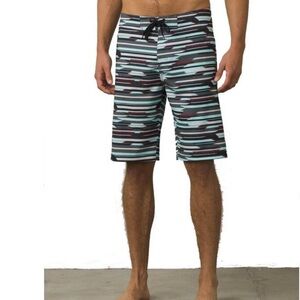Prana Sediment board short aqua playa